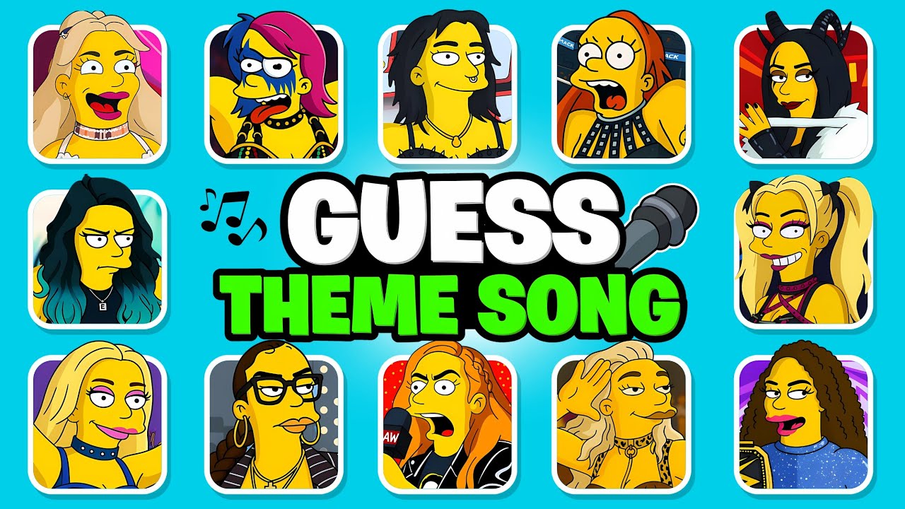 Угадай женщин-рестлеров WWE по песне и стилю «Симпсонов»! 🎵💛 Риа Рипли, Аска, Иё Скай