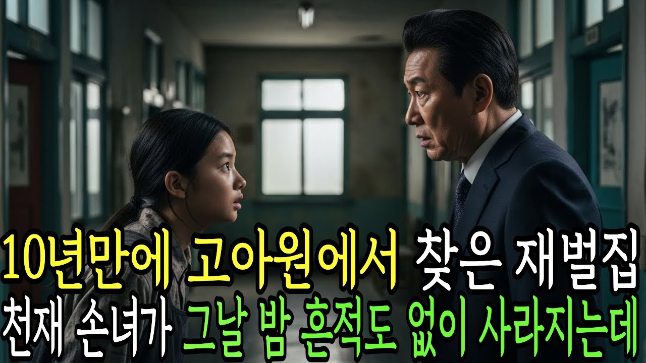 10년만에 고아원에서 찾은 재벌집 천재 손녀가 그날 밤 흔적도 없이 사라지는데ㅣ창작드라마ㅣ감동사연ㅣ노후사연ㅣ오디오북