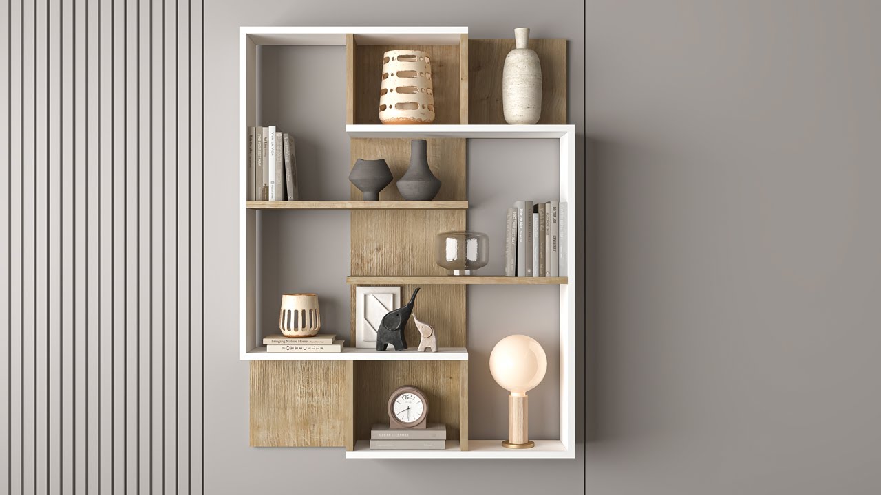 Decorative Wall-Mounted Bookshelf | Simple Installation Guide
