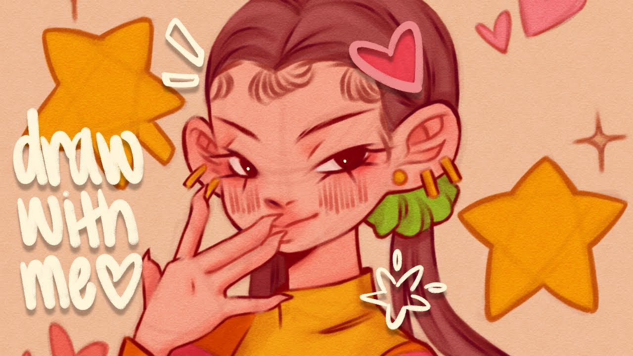 DRAW WITH ME | Colored Pencil and Soft Pastel are the best brushes lol | Ibis Paint on Wacom Cintiq