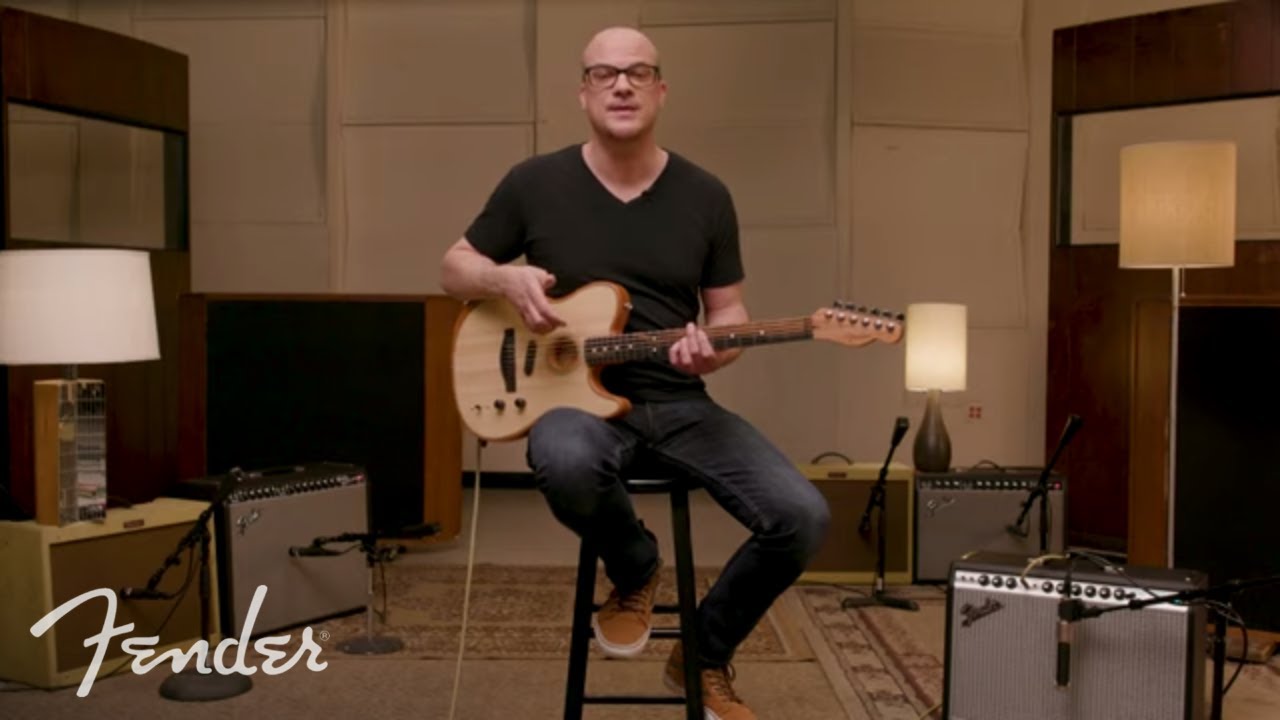 Как играть на американской гитаре Acoustasonic Telecaster | Fender