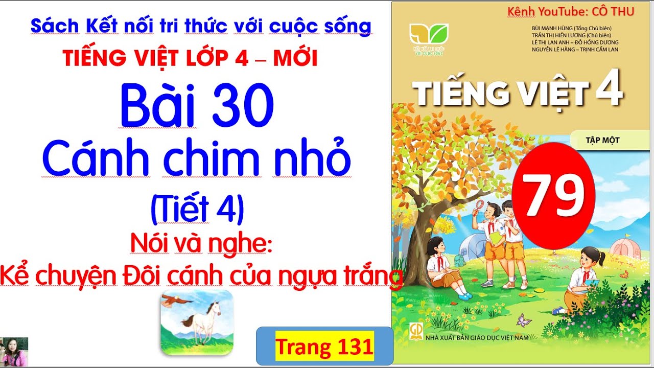 Bài 30 Cánh chim nhỏ|Tiếng Việt 4| Tiết 3| Nói và nghe:Kể chuyện Đôi cánh của ngựa trắng|Cô Thu| #79