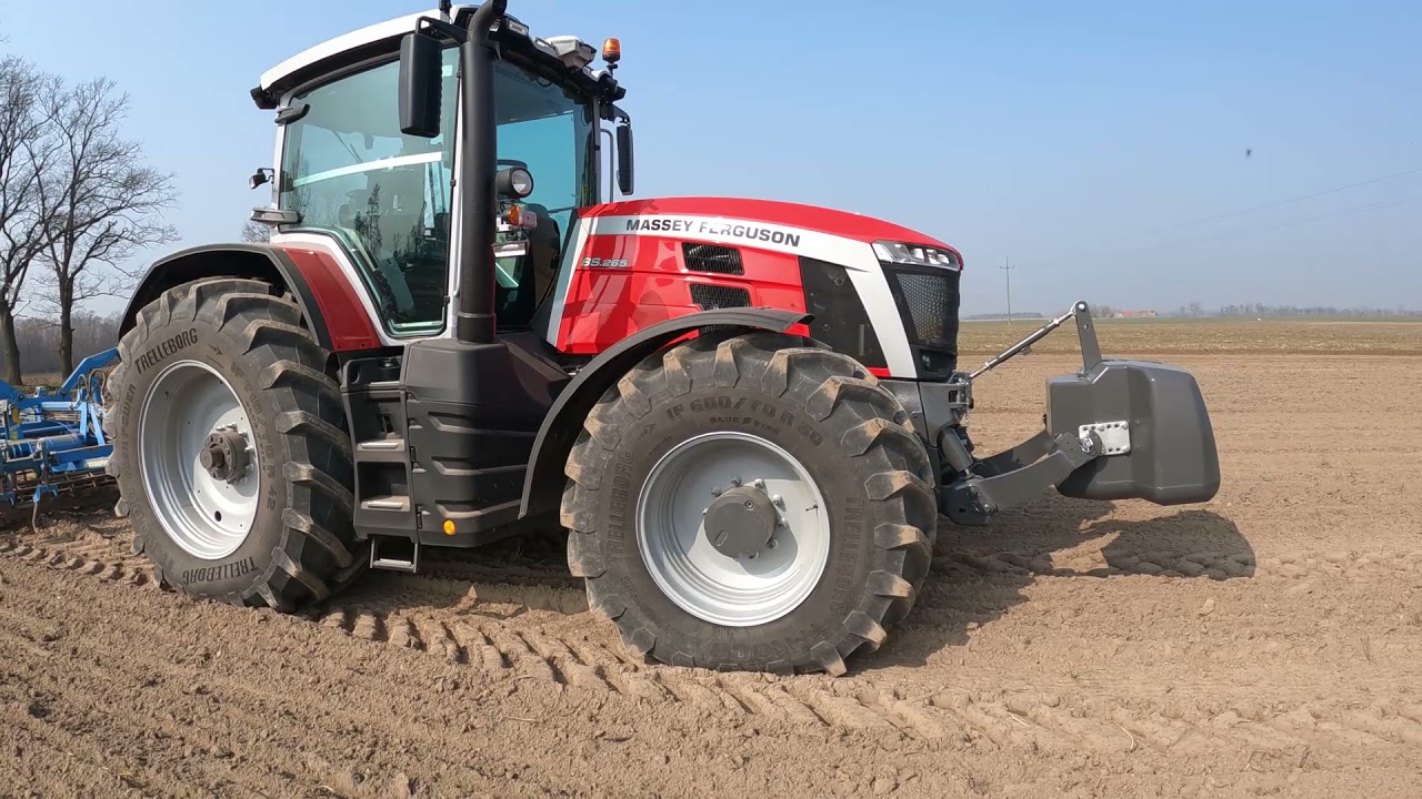 Massey Ferguson 8S Dyna E-power -testy polowe.