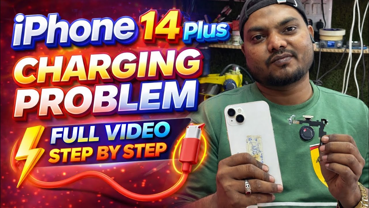 iPhone 14 plus charging problem ✔️ port change step by step