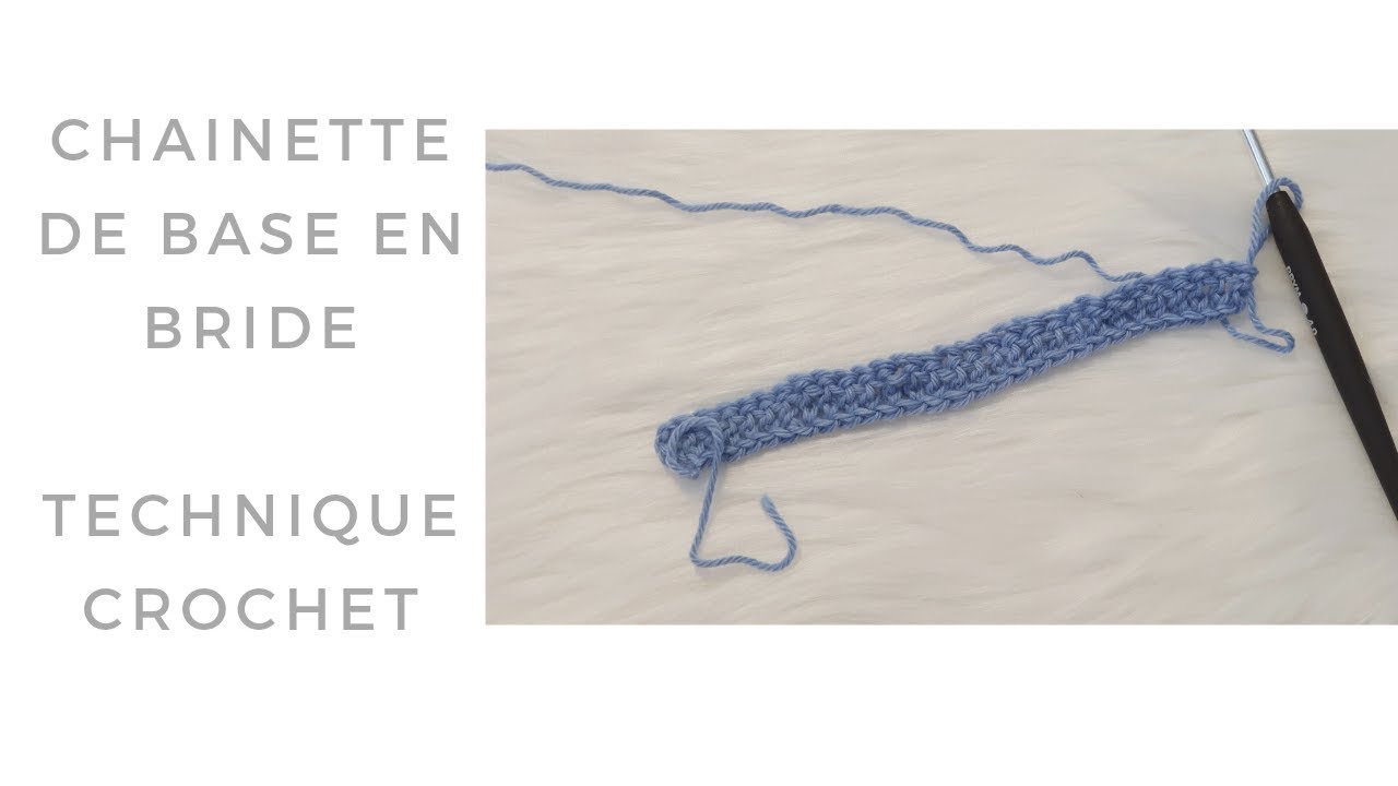 Technique crochet - cha&icirc;nette de fondation en bride