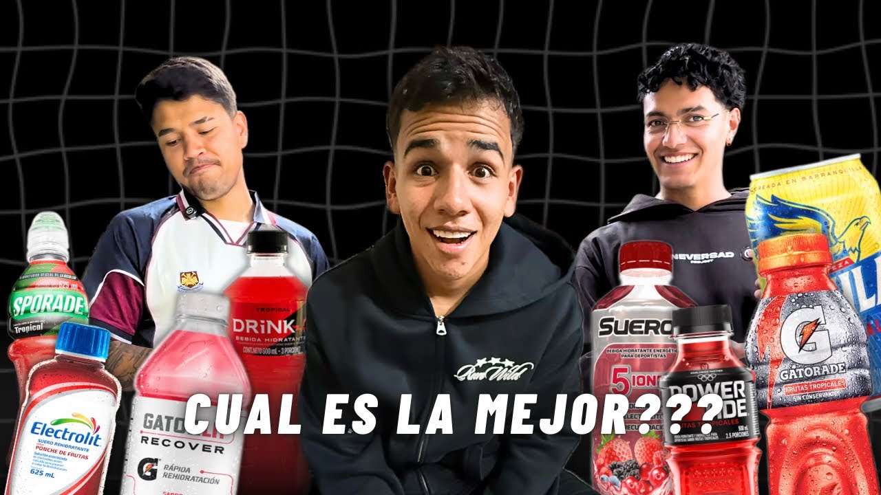 PROBAMOS TODAS LAS BEBIDAS HIDRATANTES! 🧊