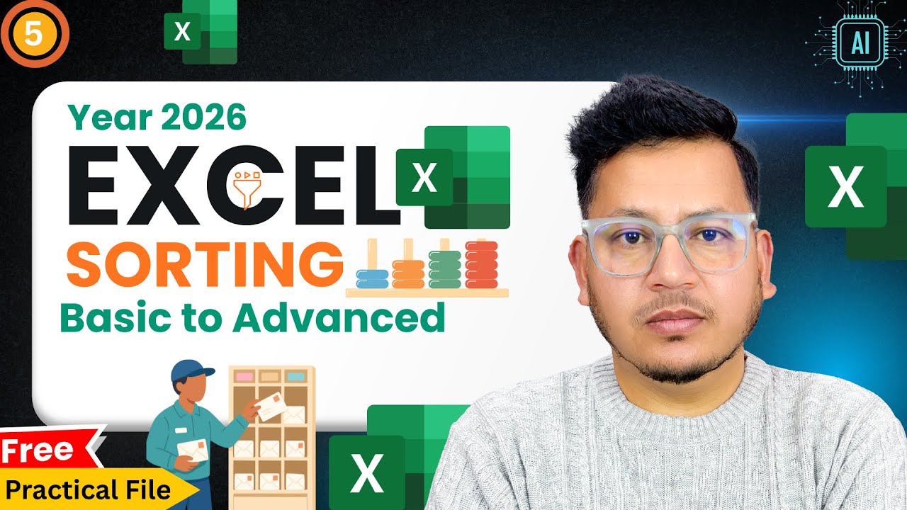 Excel Sorting Tutorial | Sort Data Quickly & Easily in Hindi