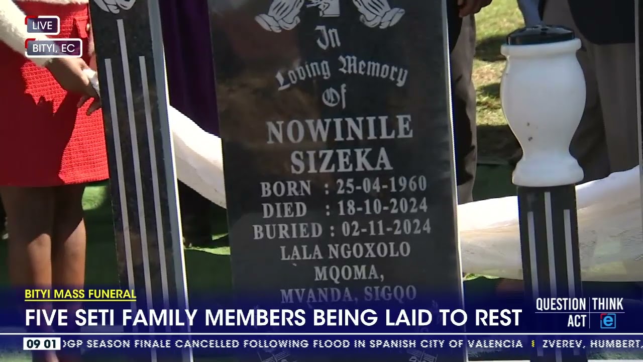 Bityi Mass Funeral | Five Seti family members being laid to rest