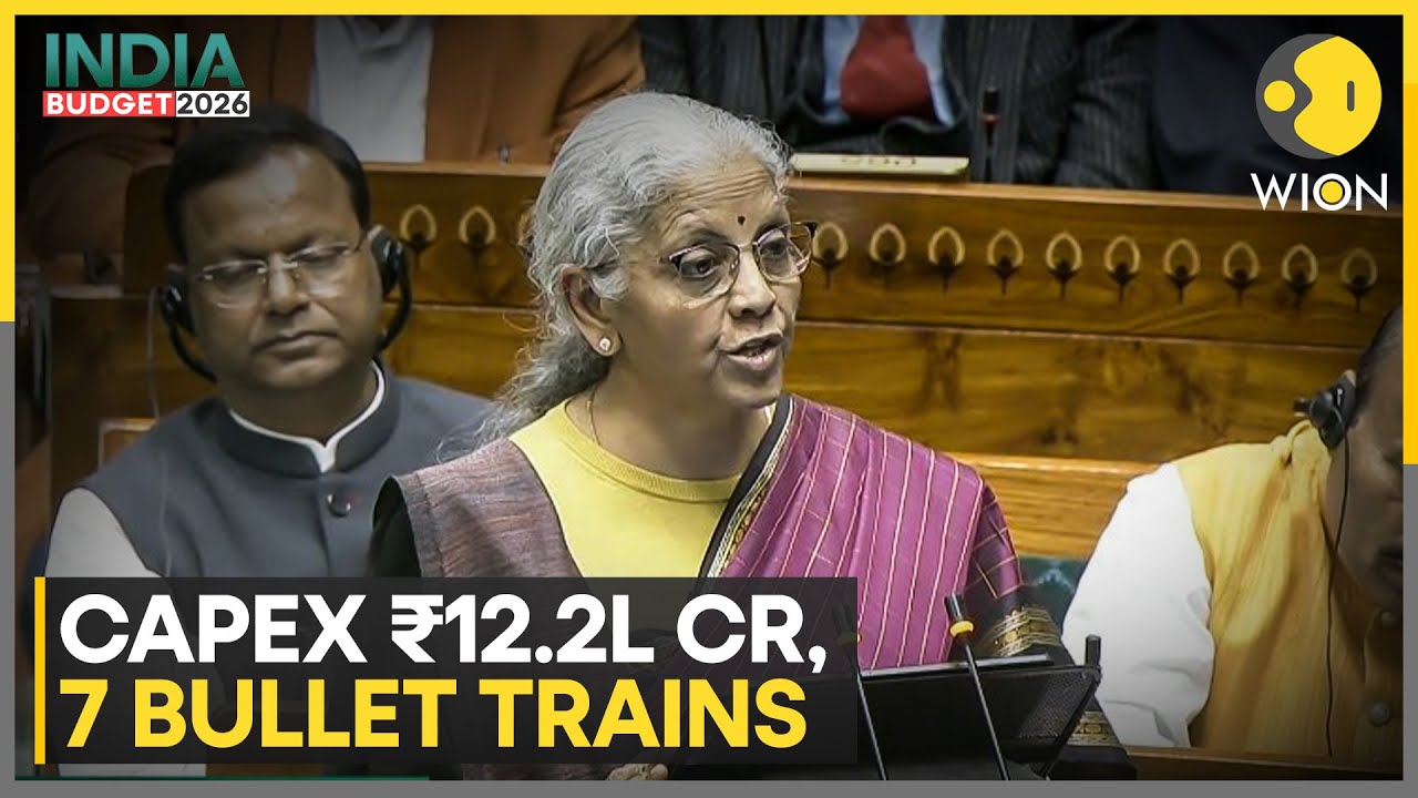 Budget 2026: Capex Jumps to ₹12.2L Cr, 7 High-Speed Rails Announced | WION