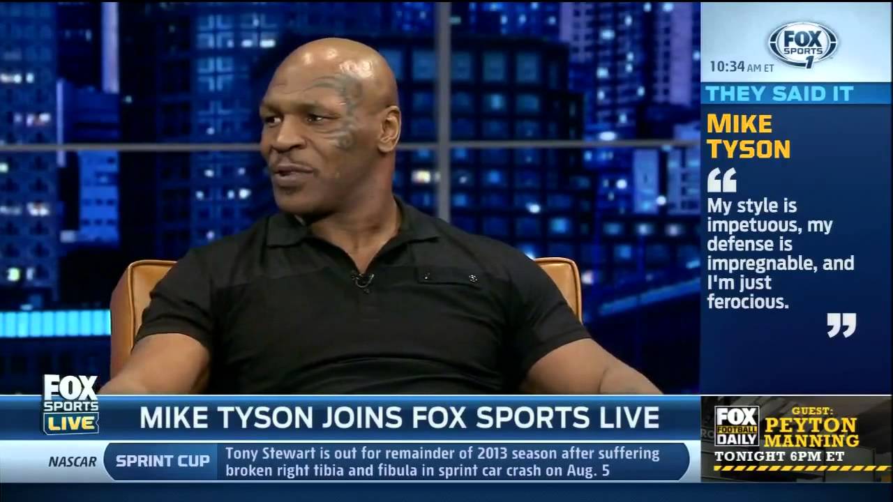 Mike Tyson on Fox Sports Live + TMZ question