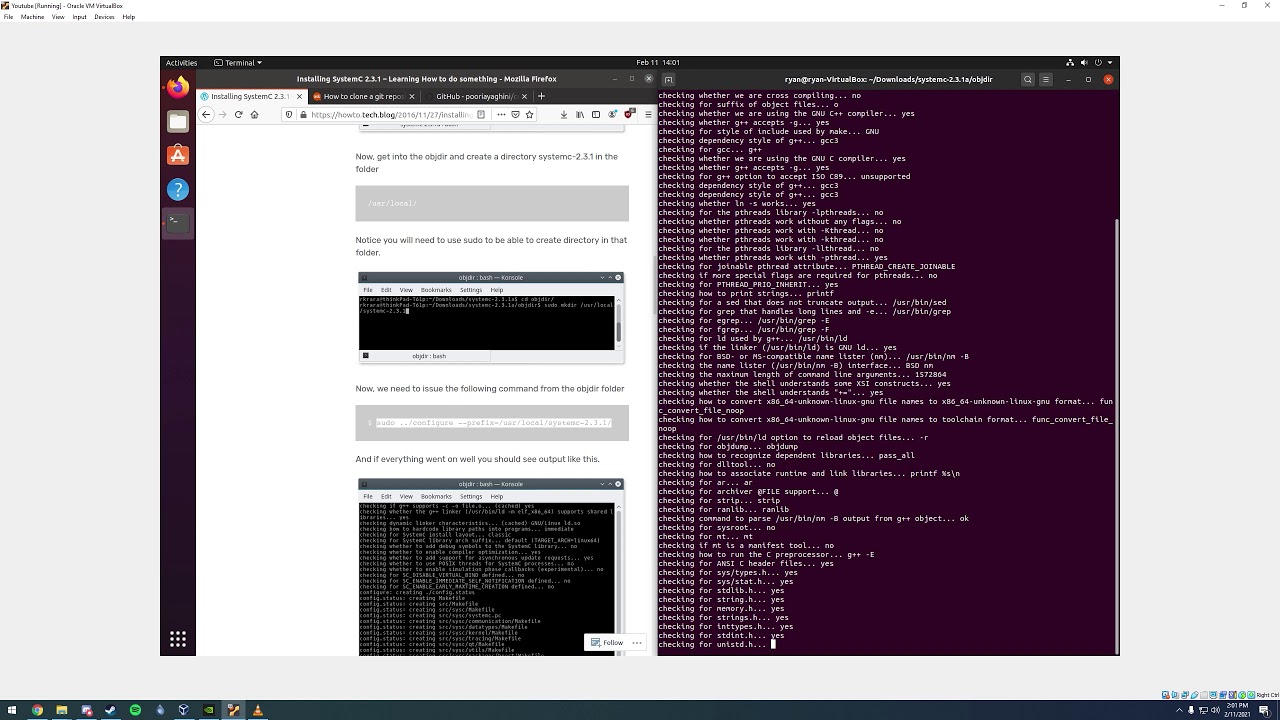 How to Install GCC compiler and SystemC on Ubuntu