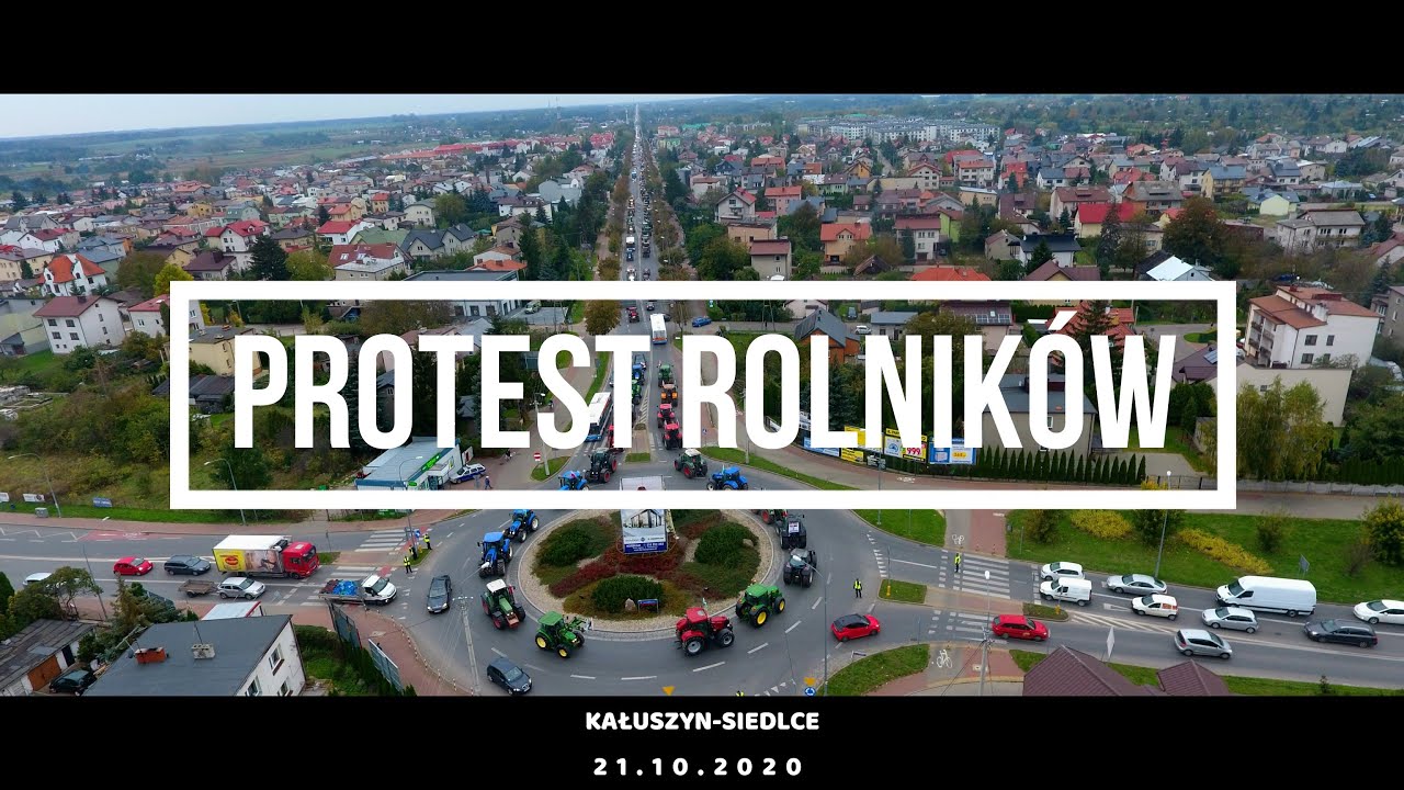 Protest / Strajk Rolników: Kałuszyn - Siedlce 21 października 2020