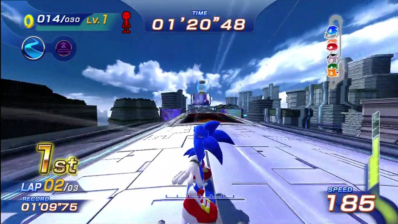 Sonic Free Riders: Metal City (Standard / Free Race) [1080 HD]