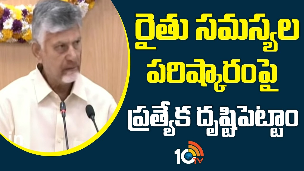 AP Collectors' Conference: రైతు సమస్యల పరిష్కారంపై ప్రత్యేక దృష్టిపెట్టాం: సీఎం చంద్రబాబు | 10TVNews