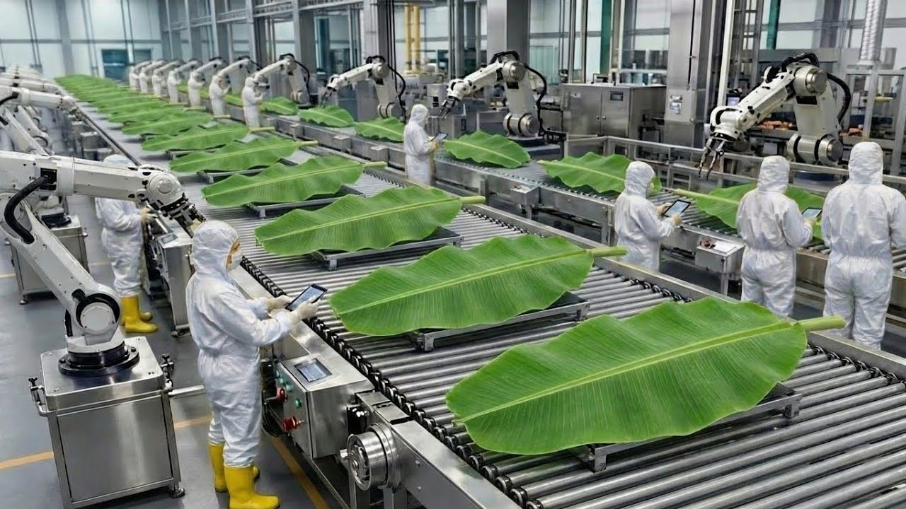 Inside the Banana Leaves Factory: Disposable Plates & Bowls (Factory Process )