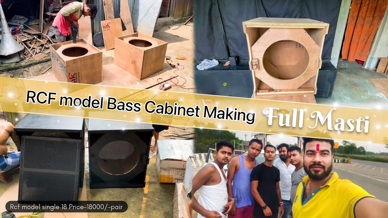#RCF model Bass cabinet making || How to make Dj box || by Pijush Sarkar