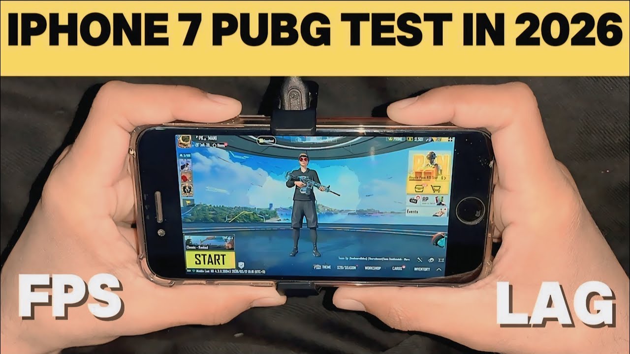 Тестовая игра PUBG Mobile для iPhone 7, 2026 год.