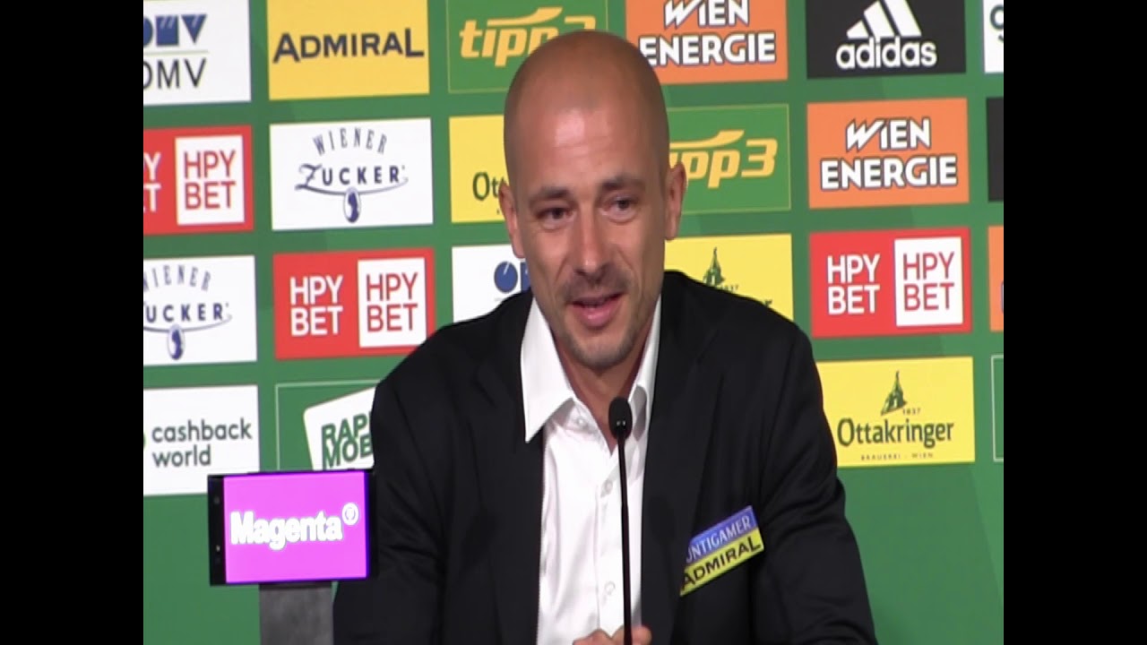 Pressekonferenz von Sturm Graz-Trainer Nestor El Maestro nach der 0:4-Niederlage bei Rapid