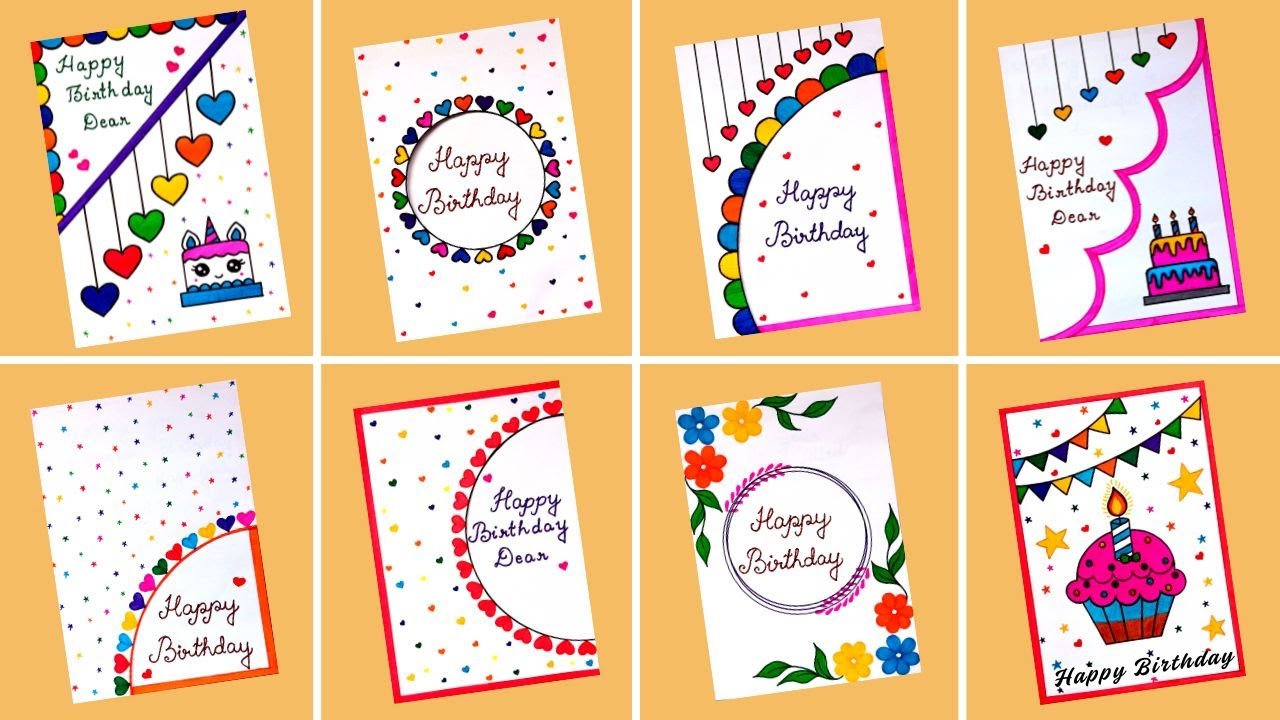 DIY Birthday Greeting Card| Happy Birthday Card| Easy Birthday Card| Handmade Birthday Card| Cards