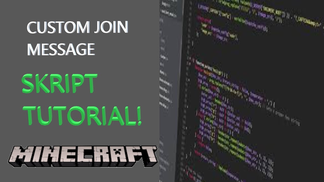 Custom join message Skript Tutorial
