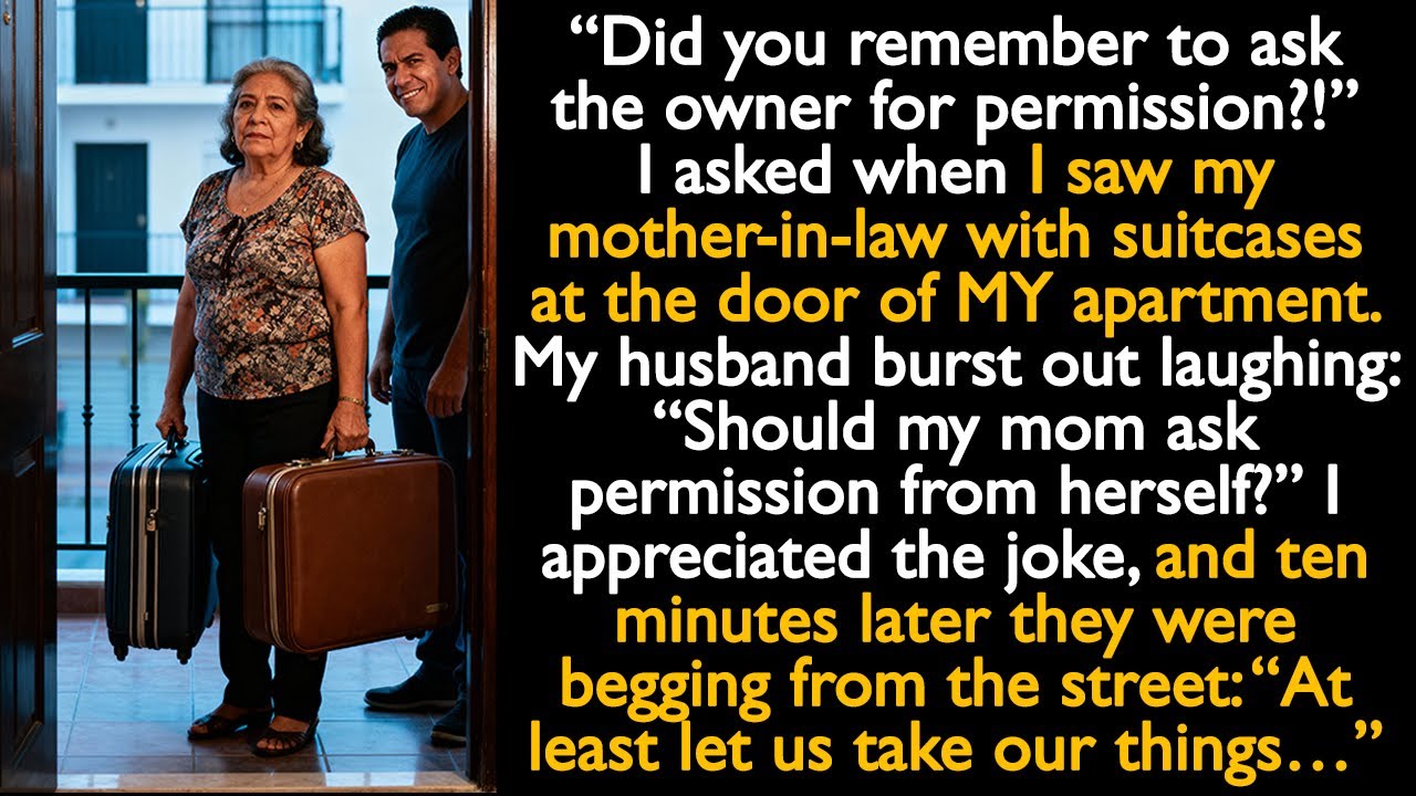 “Did you forget to ask the owner for permission?” I asked. My husband burst out laughing