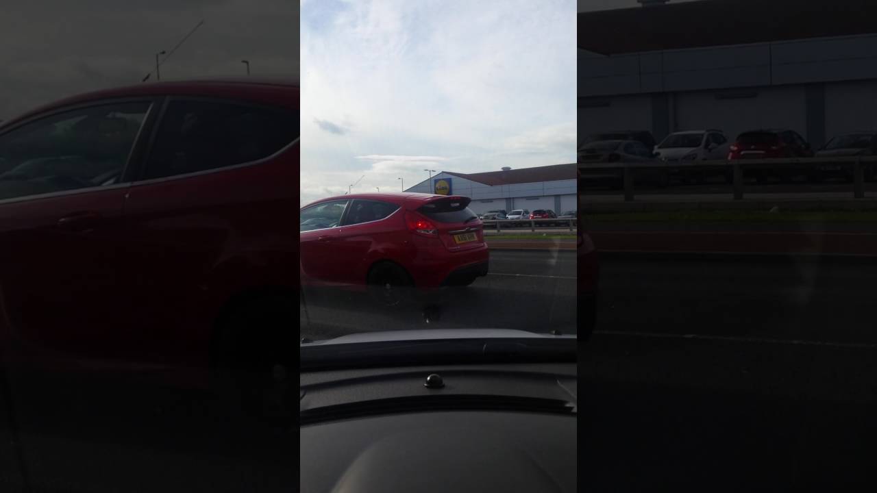 Leaving the test centre turning left