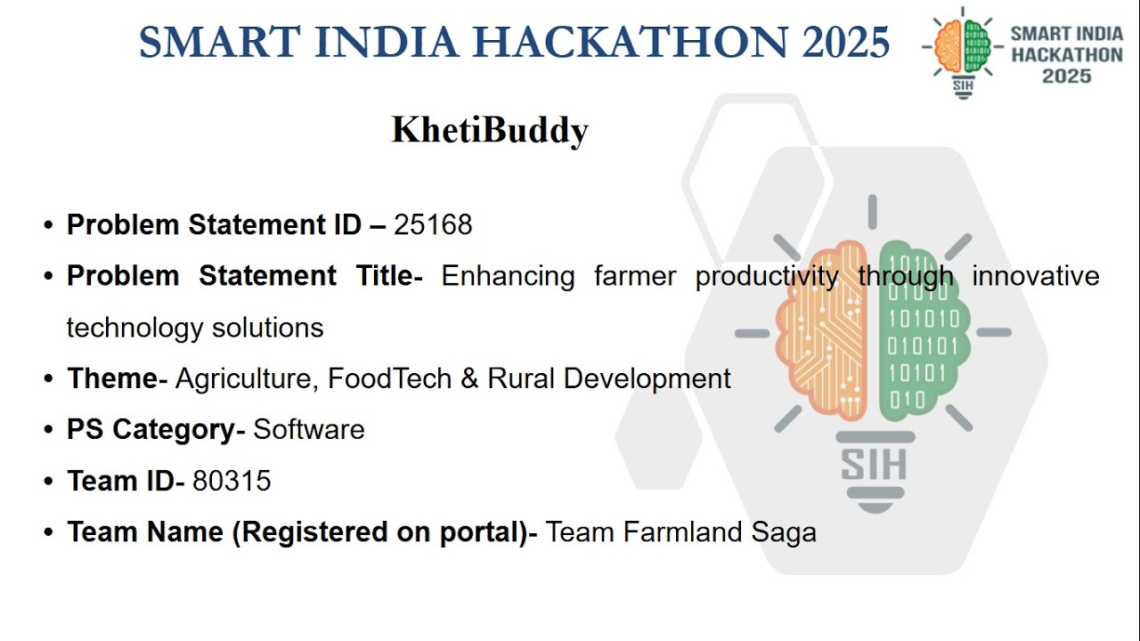 Khetibuddy &ndash; Enhancing Farmer Productivity through Innovative Technology Solutions  Prototype - 3:07