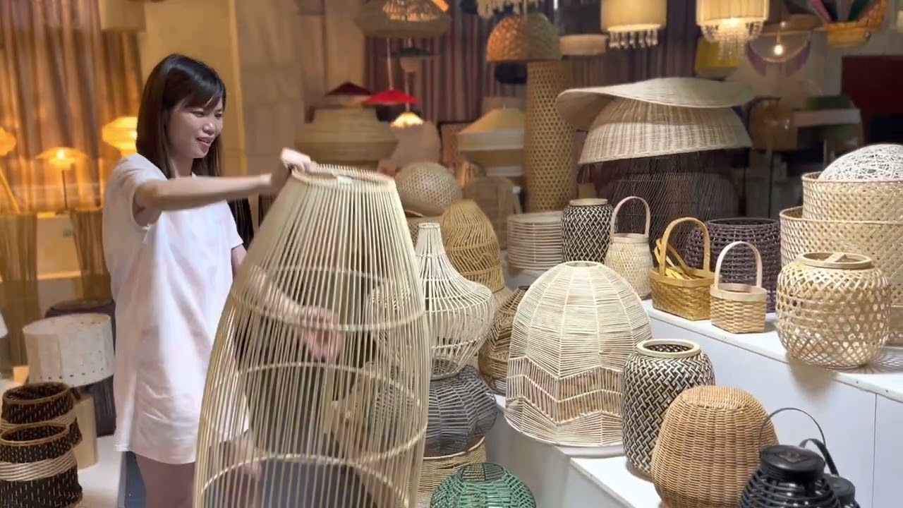China rattan lamp manufacturers | Rattan lamps in different sizes, materials and colors | XINSANXING