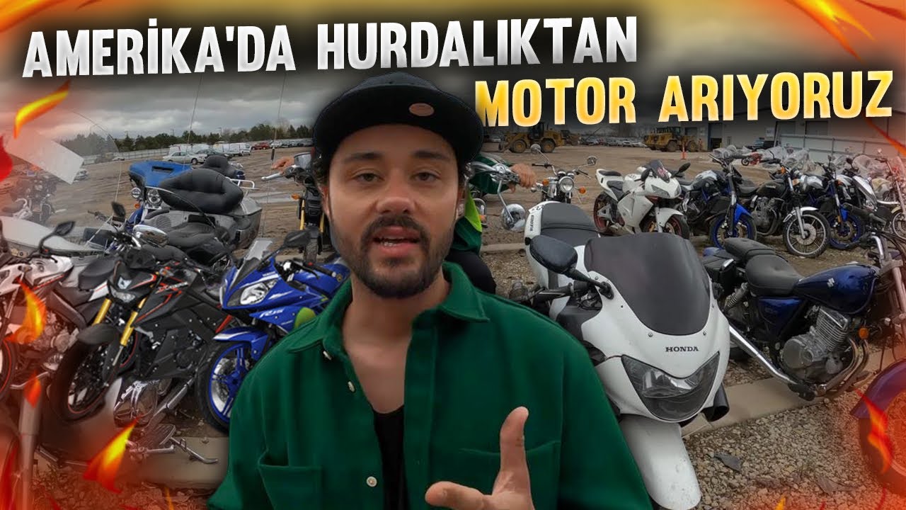 Amerika’daki hurdalıktan motorsikletlere bakıyoruz
