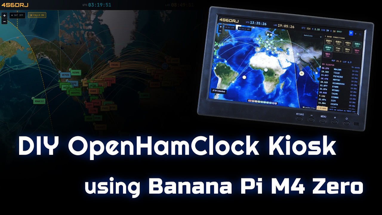 DIY OpenHamClock kiosk using Banana Pi M4 Zero
