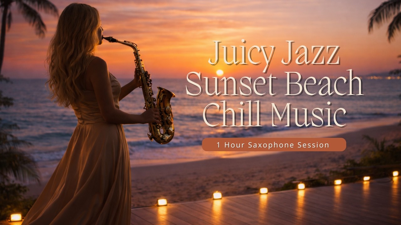1 Hour Deep Saxophone House 🌅 Sunset Beach Chill | Relaxing Music for Good Mood