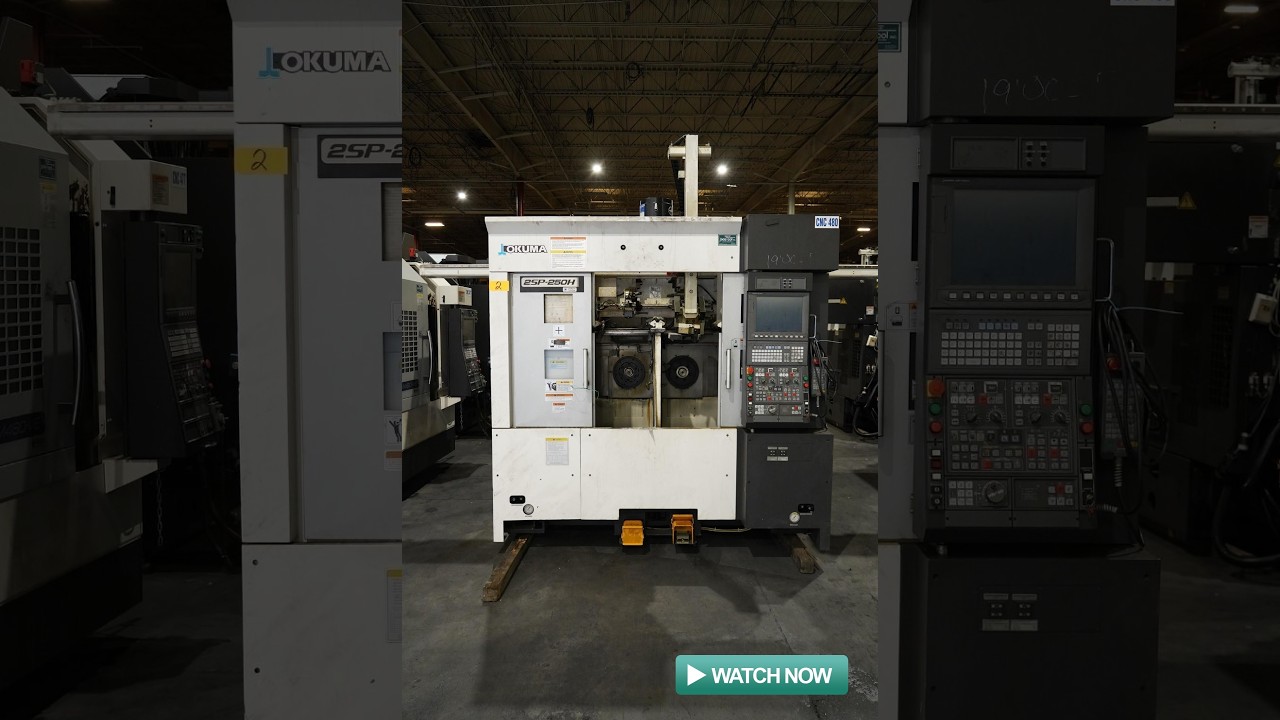 2017 OKUMA 2SP-250H TWIN SPINDLE TWIN TURRET CNC LATHE