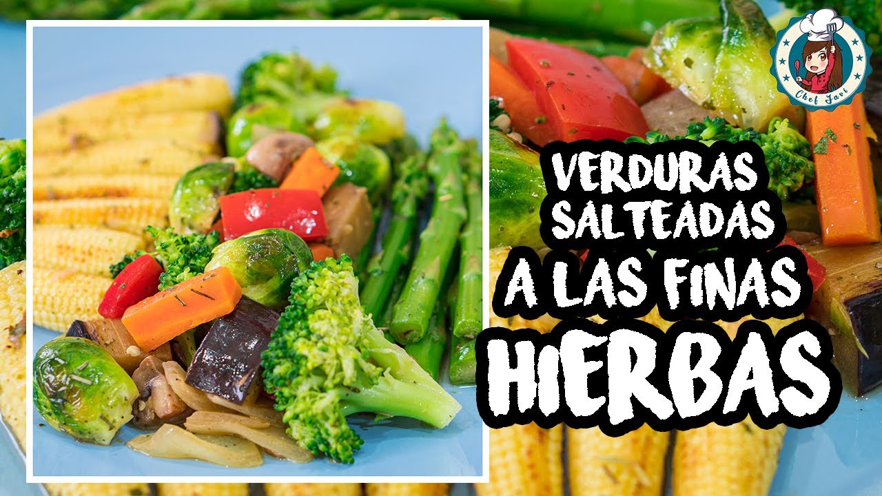 verduras salteadas a las finas hierbas