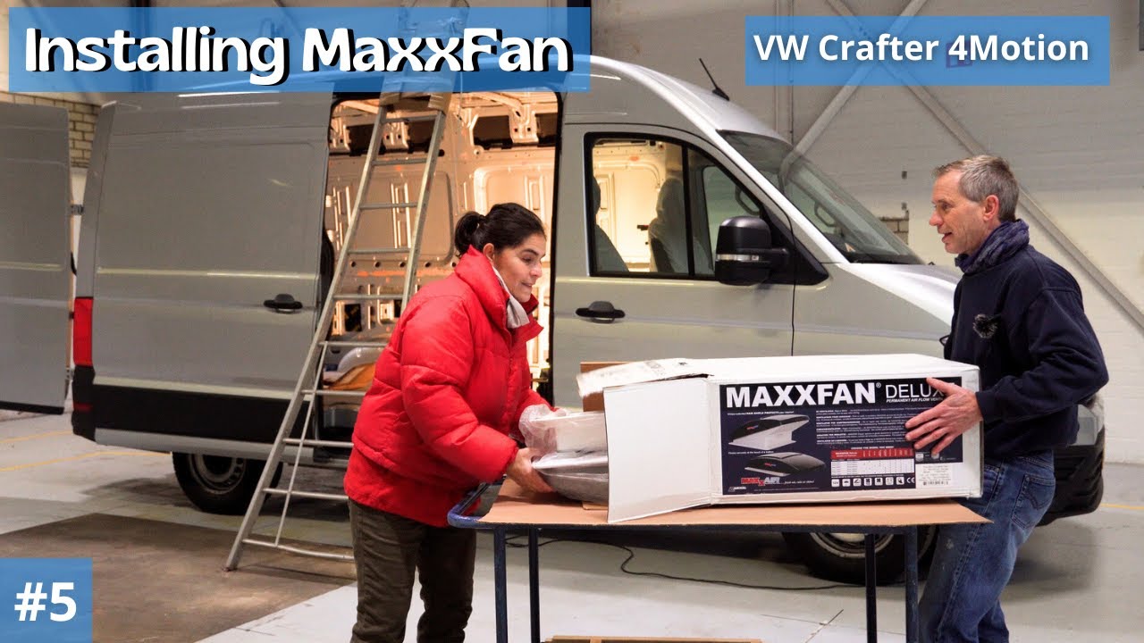 INSTALLATION MAXXFAN DELUXE in our VAN | VW Crafter 4x4 | DIY Camper Conversion #5