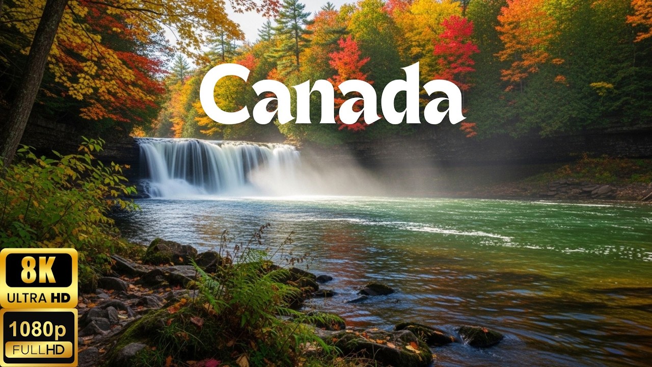 Canada in 8K: Breathtaking Natural Landscapes You Must See  Relaxing Scenic Journey