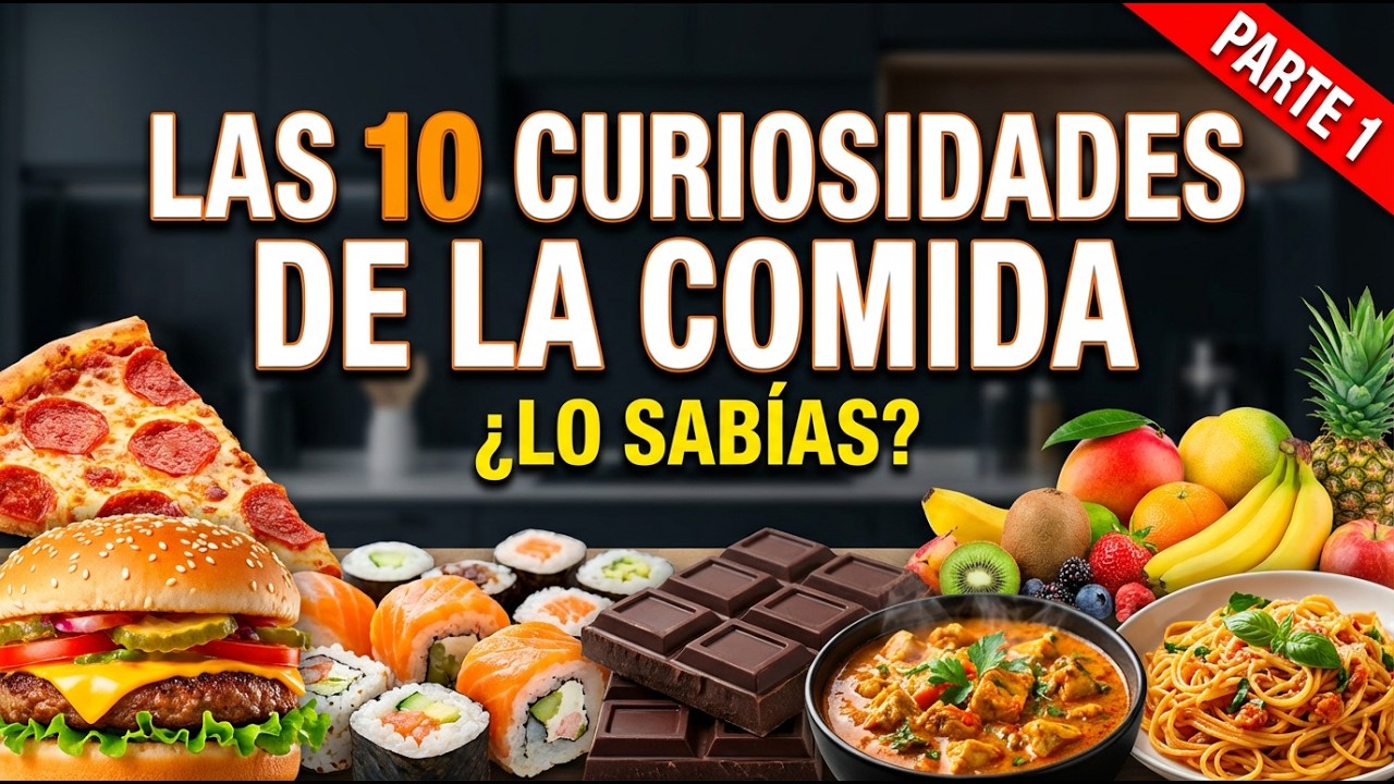 Las 10 Curiosidades de la Comida 🍕🍫 | ¿Lo Sabías? | Parte 1