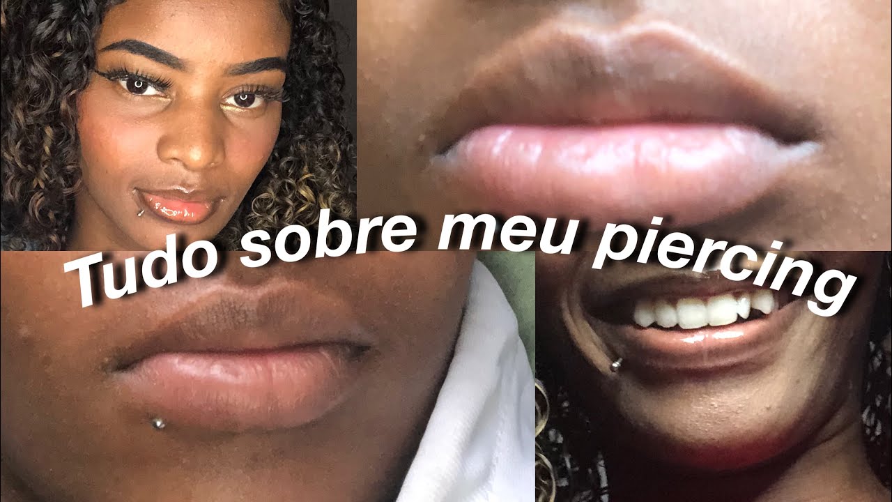 COLOQUEI PIERCING😍 - processo de cicatrização, etc…