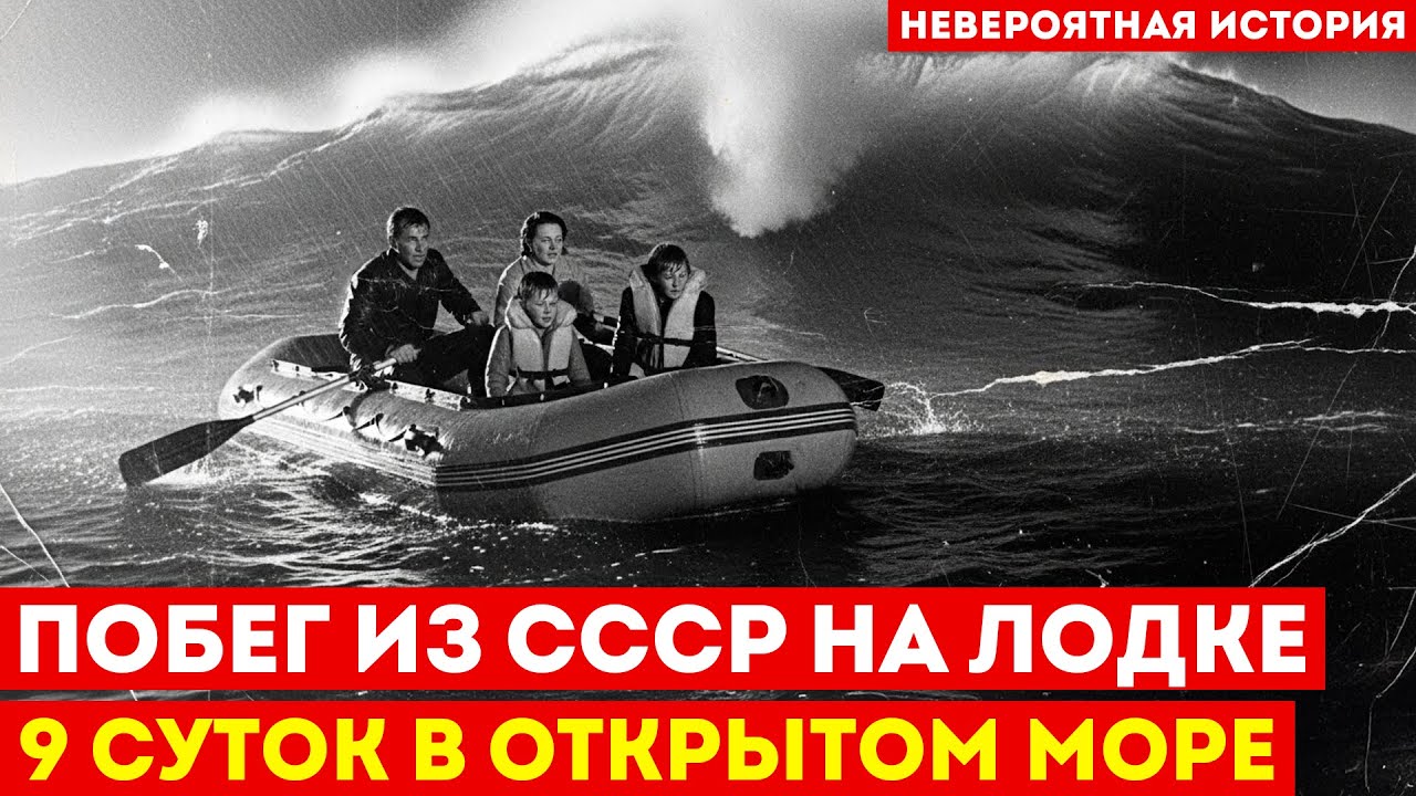НЕВЕРОЯТНЫЙ ПОБЕГ ИЗ СССР: Семья 9 дней в открытом море на надувной лодке | От Севастополя до Турции