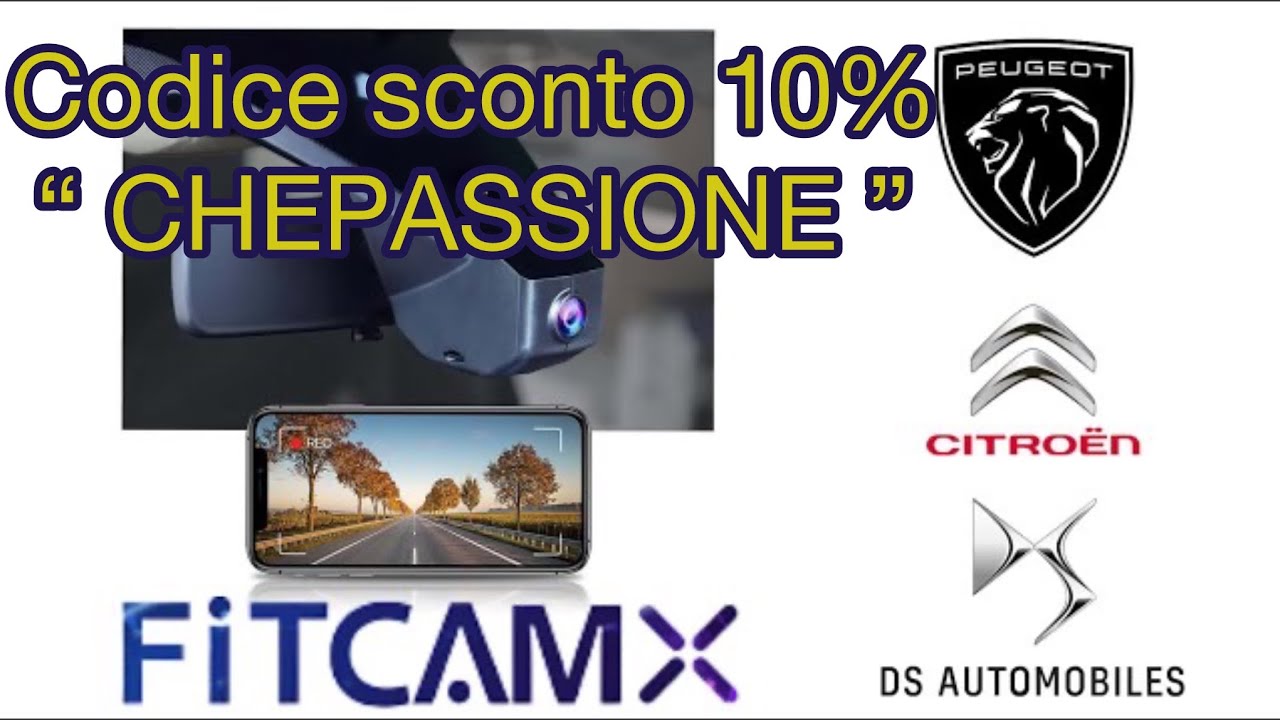 FITCAMX, DASHCAM 4K INVISIBILE - INSTALLAZIONE COMPLETA PEUGEOT 3008 GT- CITROEN - DS AUTOMOBILES 🇮🇹