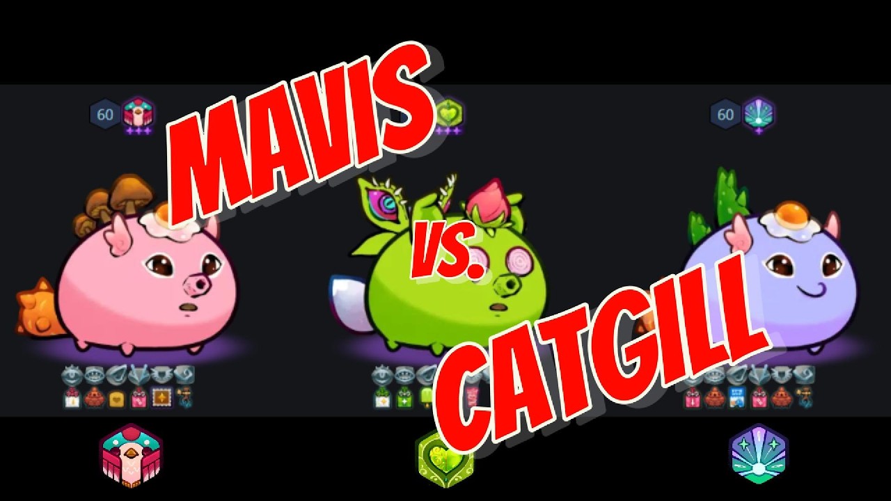 Axie Origins Season 16 Mystic Era - Mavis vs CatGill