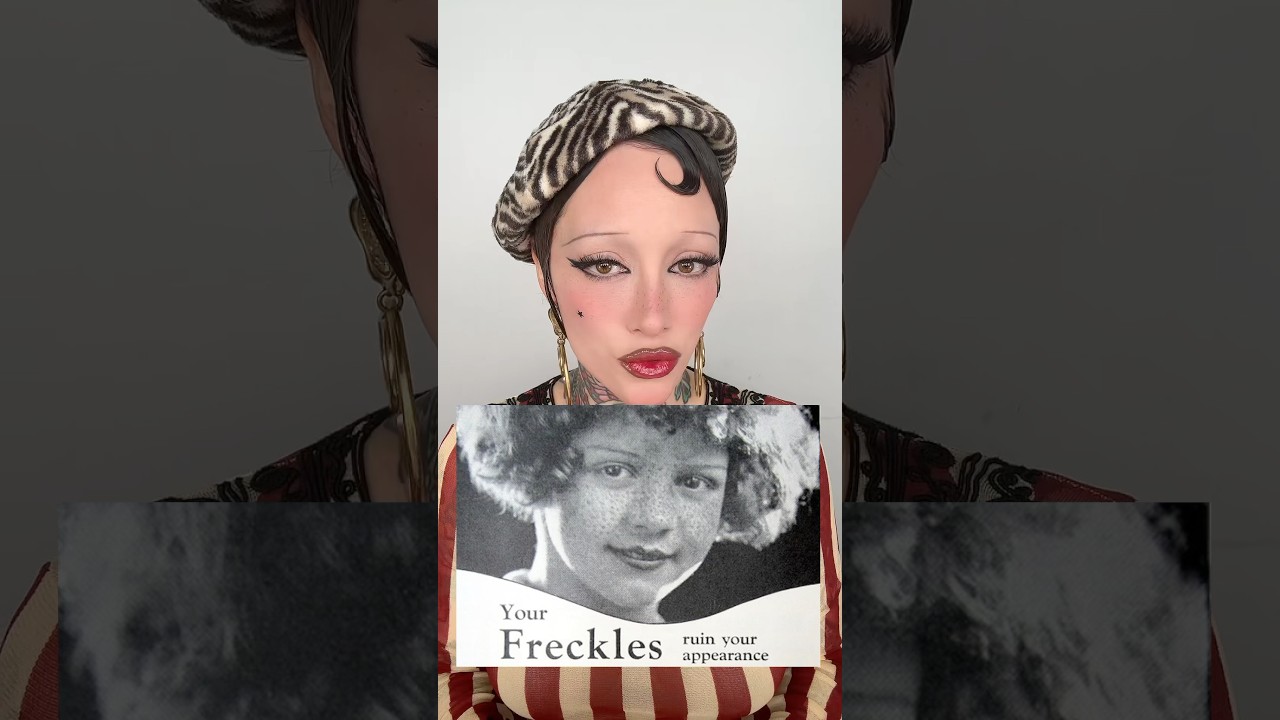 Did They Really Wear Freckle Blockers?! #freckles #beautyhistory