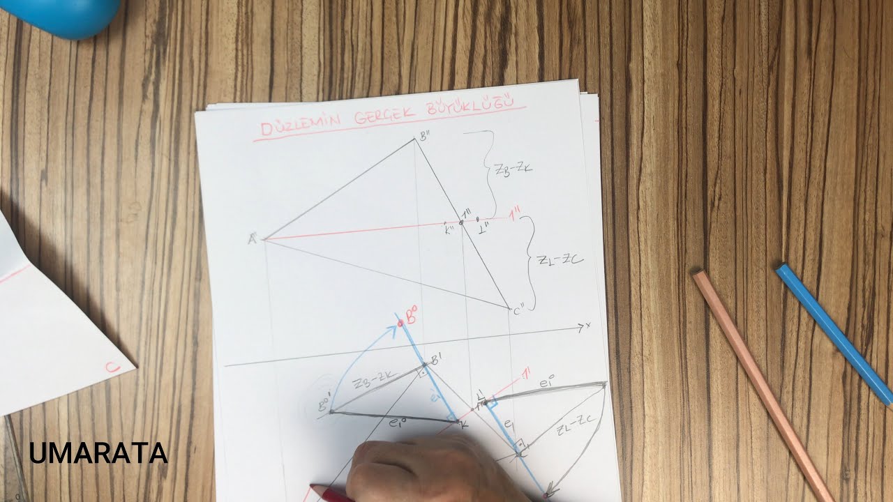 8. DÜZLEMİN GERÇEK BÜYÜKLÜĞÜ / TASARI GEOMETRİ