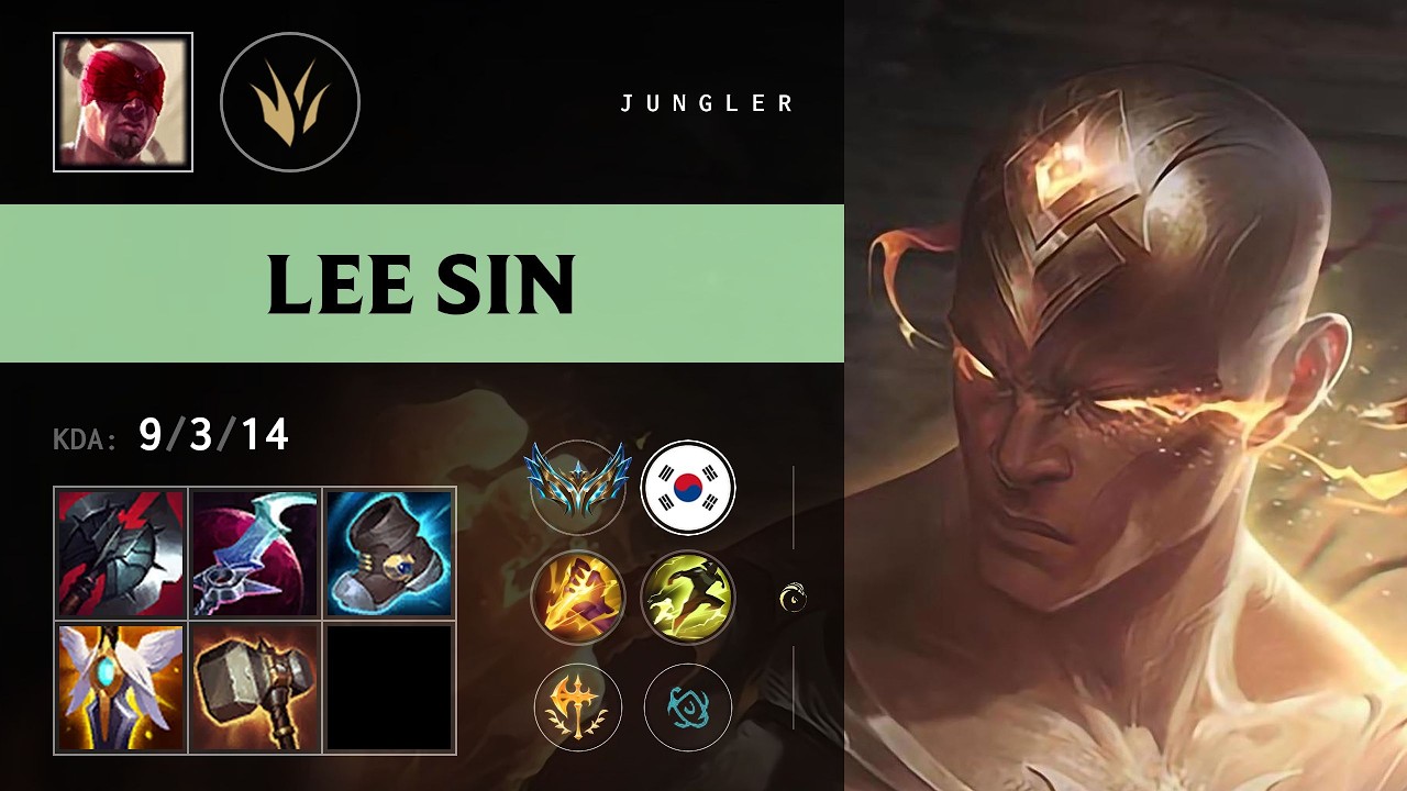 Lee Sin Jungle vs Vi (Dread) - KR Challenger Patch 26.17