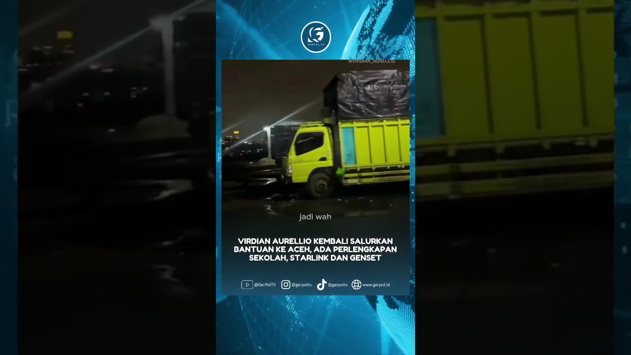 Virdian Aurellio Kembali Salurkan Bantuan ke Aceh, Ada Perlengkapan Sekolah, Starlink dan Genset