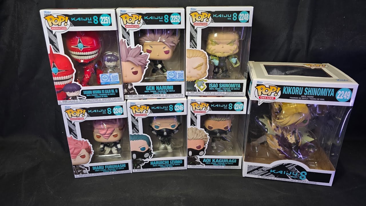 Unboxing: 7 Kaiju No 8 Funko Pop Vinyl figures 