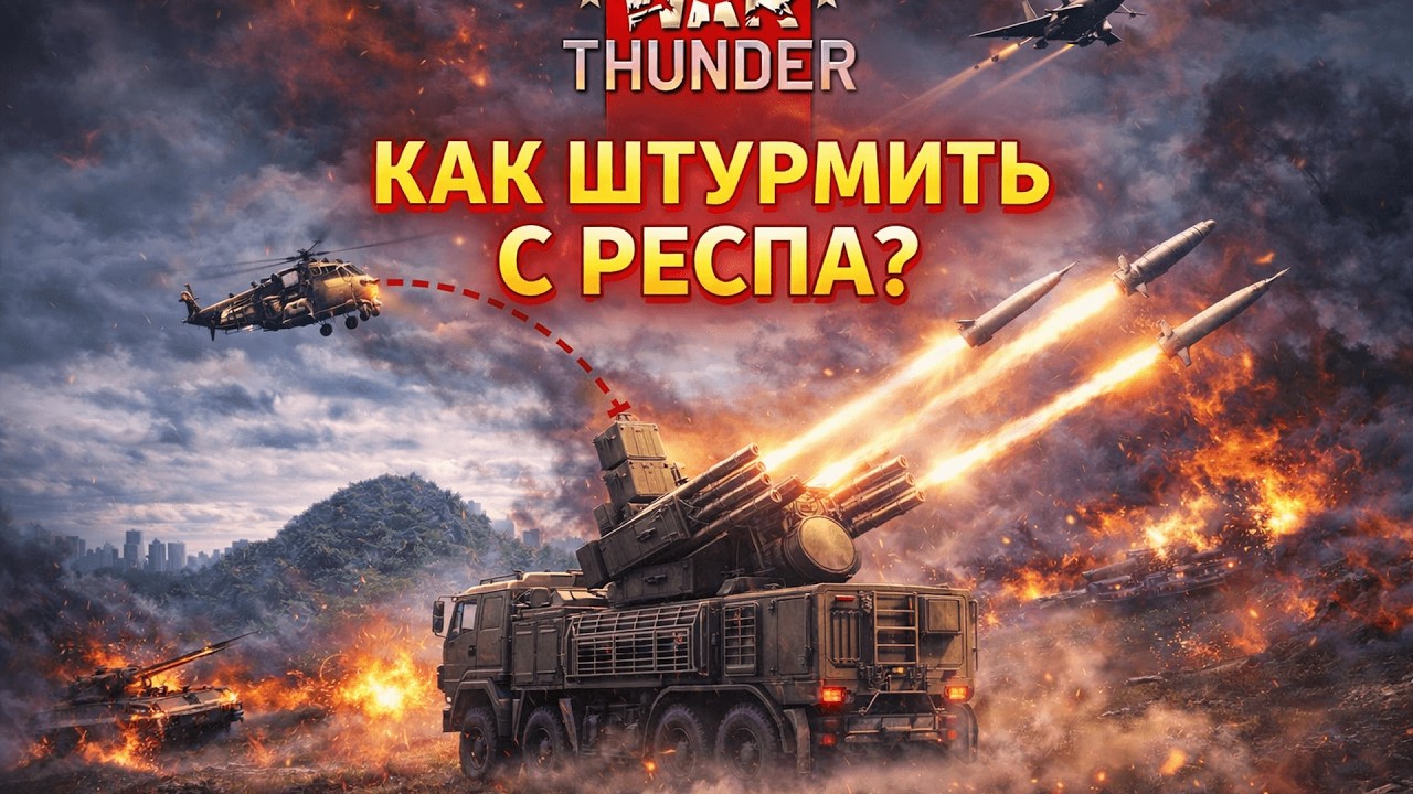 War Thunder Как Использовать НАРЫ с вертолётного респа❓ #warthunder #helicopter #artillerygaming