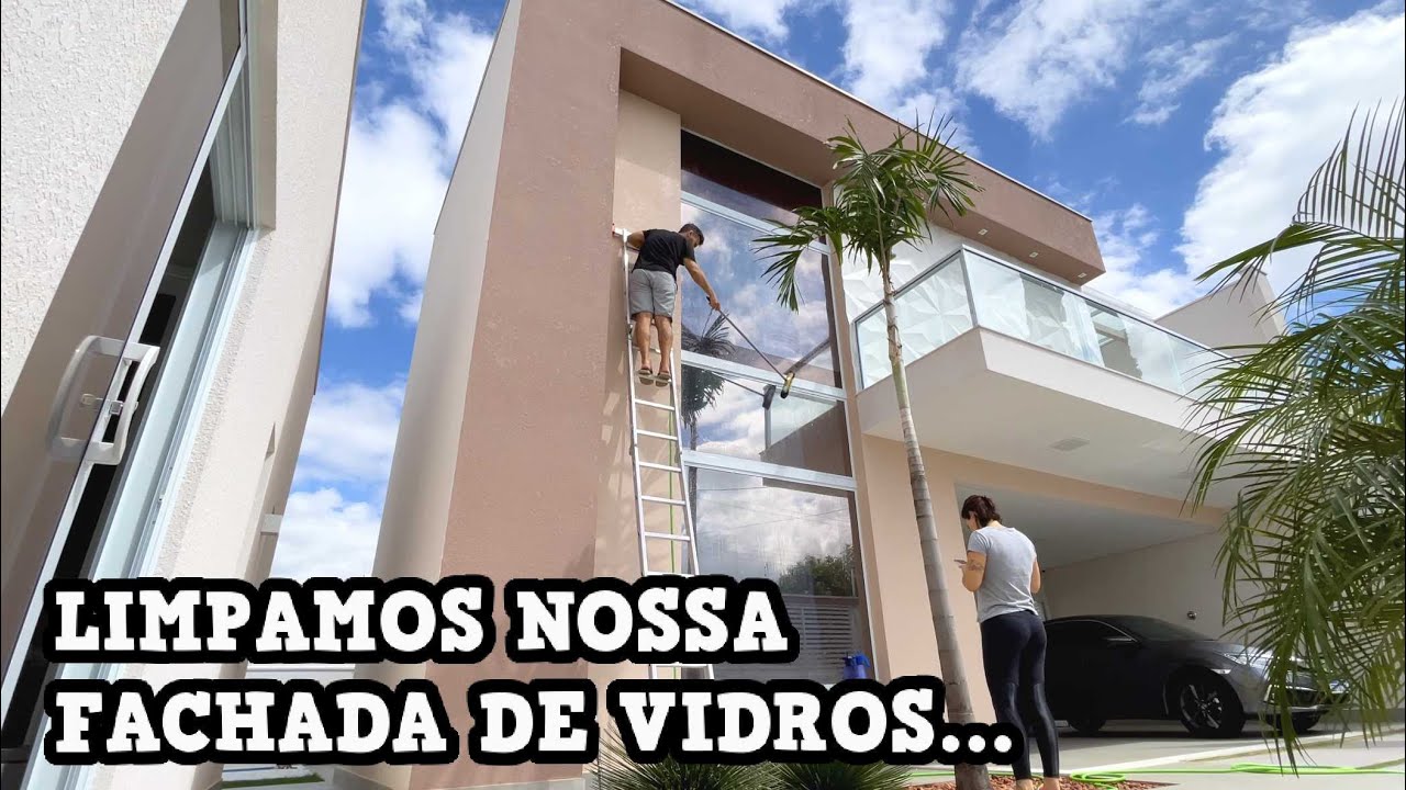 COMO LIMPAMOS NOSSA FACHADA DE VIDROS DE MAIS DE 6 METROS DE ALTURA