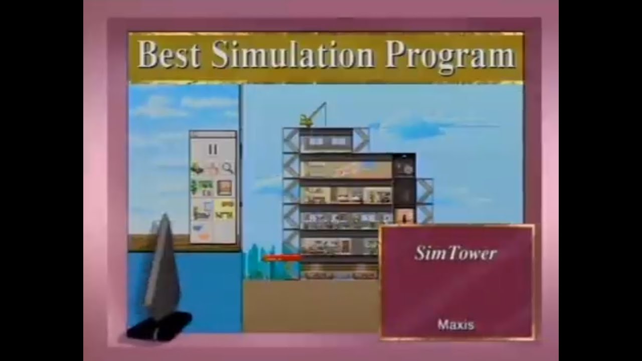 SimTower (meilleur logiciel de simulation aux SPA Codie Awards 1995 - Computer Chronicles 1995 -PBS)