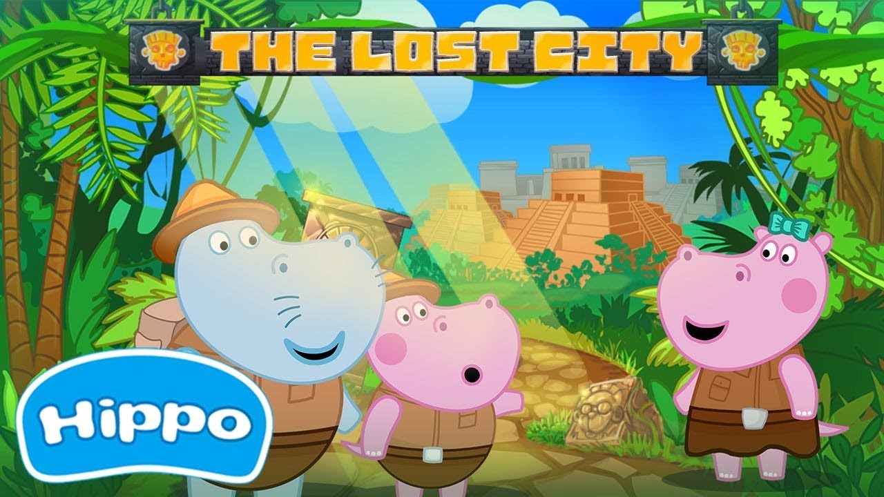 Hippo 🌼 Journey to the Lost city of Maya 🌼 Cartoon game for kids