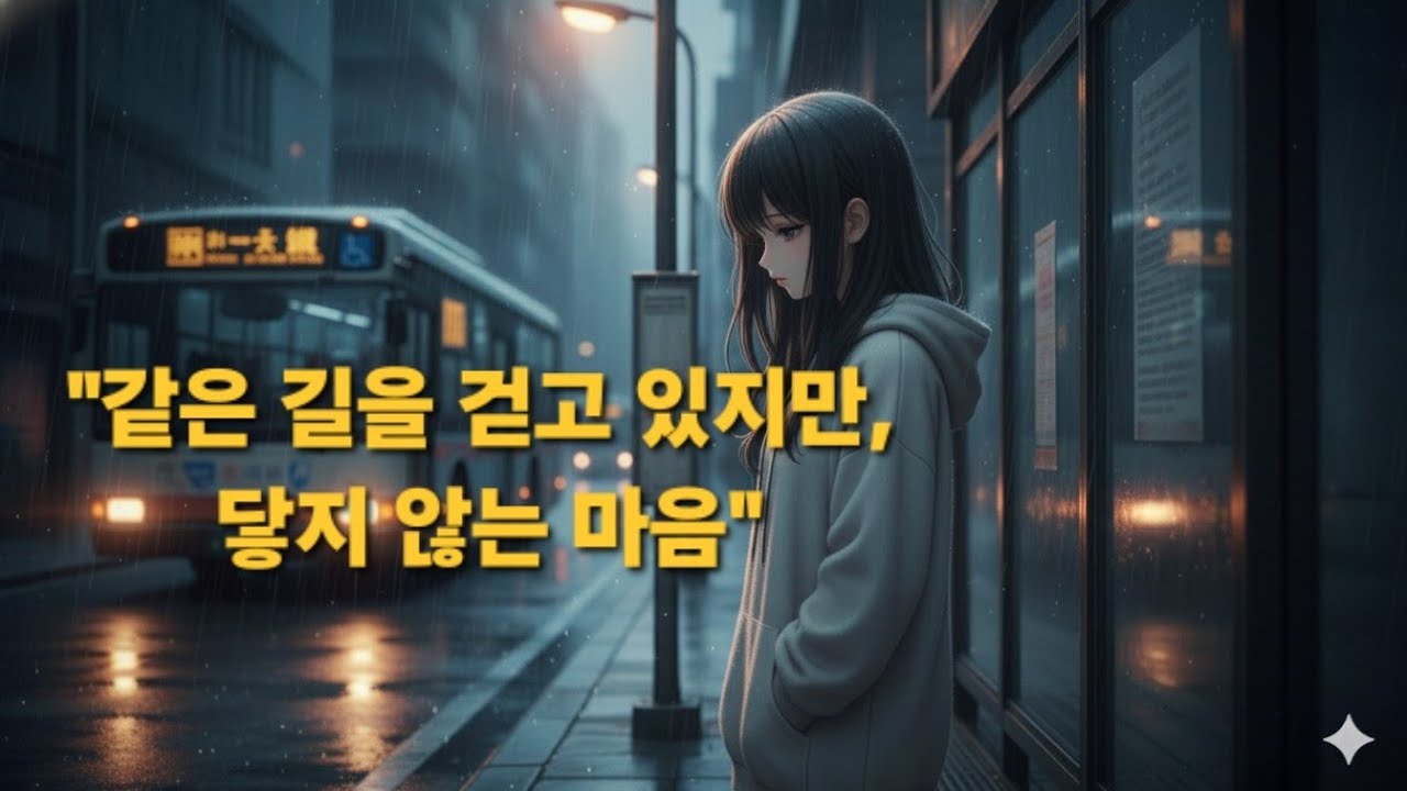 [Original] 가까운 듯 먼 우리 - 우리 분명 함께인데 왜 이렇게 멀게만 느껴질까 (Lyric Video)#ai #music #kpop #ai음악#음악 #감성힙합 #회색감성